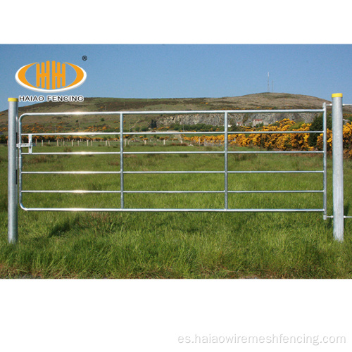 Puerta de granja principal de ganado agrícola galvanizado
